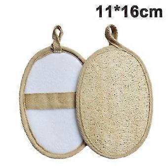 premium eksfolierende loofah pad body scrubber, laget med naturlig svamp