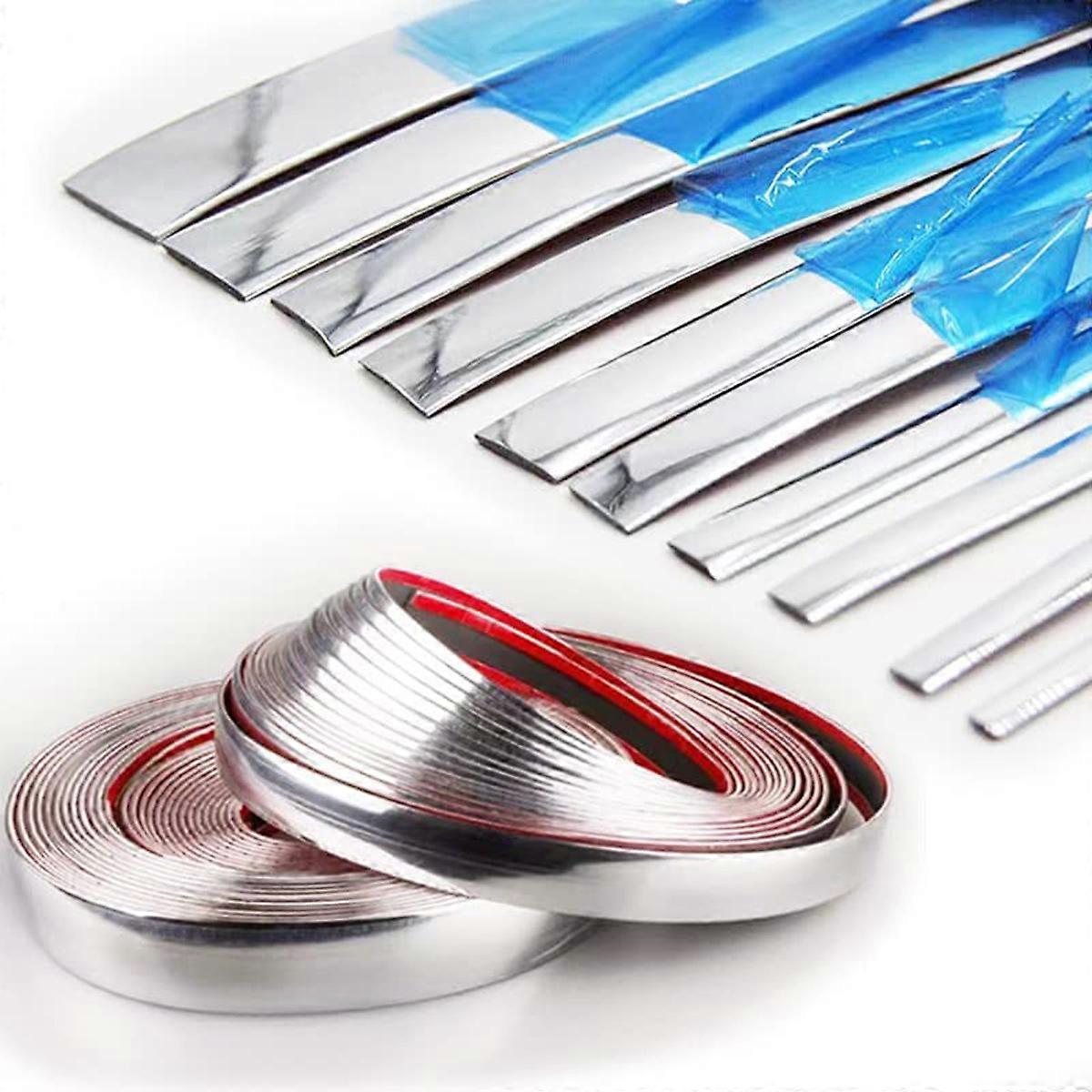 3M Car Chrome Silver Trim Strip PVC Universal Scratch-Proof Protector Auto Door Window Bumper Body Decoration Styling Moulding