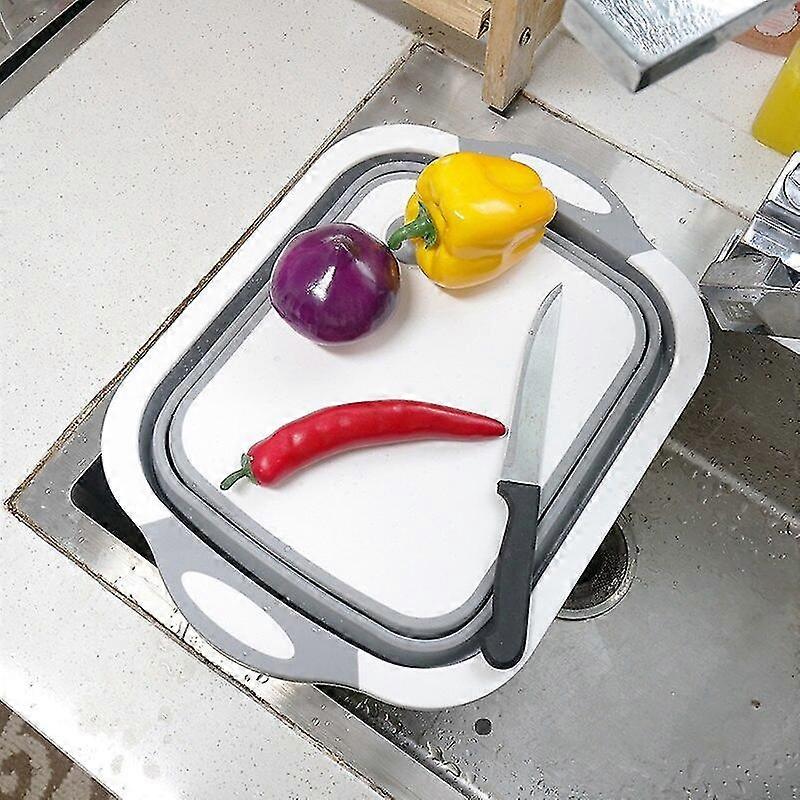 Kit Chop B Foldable Cutting Board With Colanders Kit Chop Boards Washing Basket Drain Kit Izer