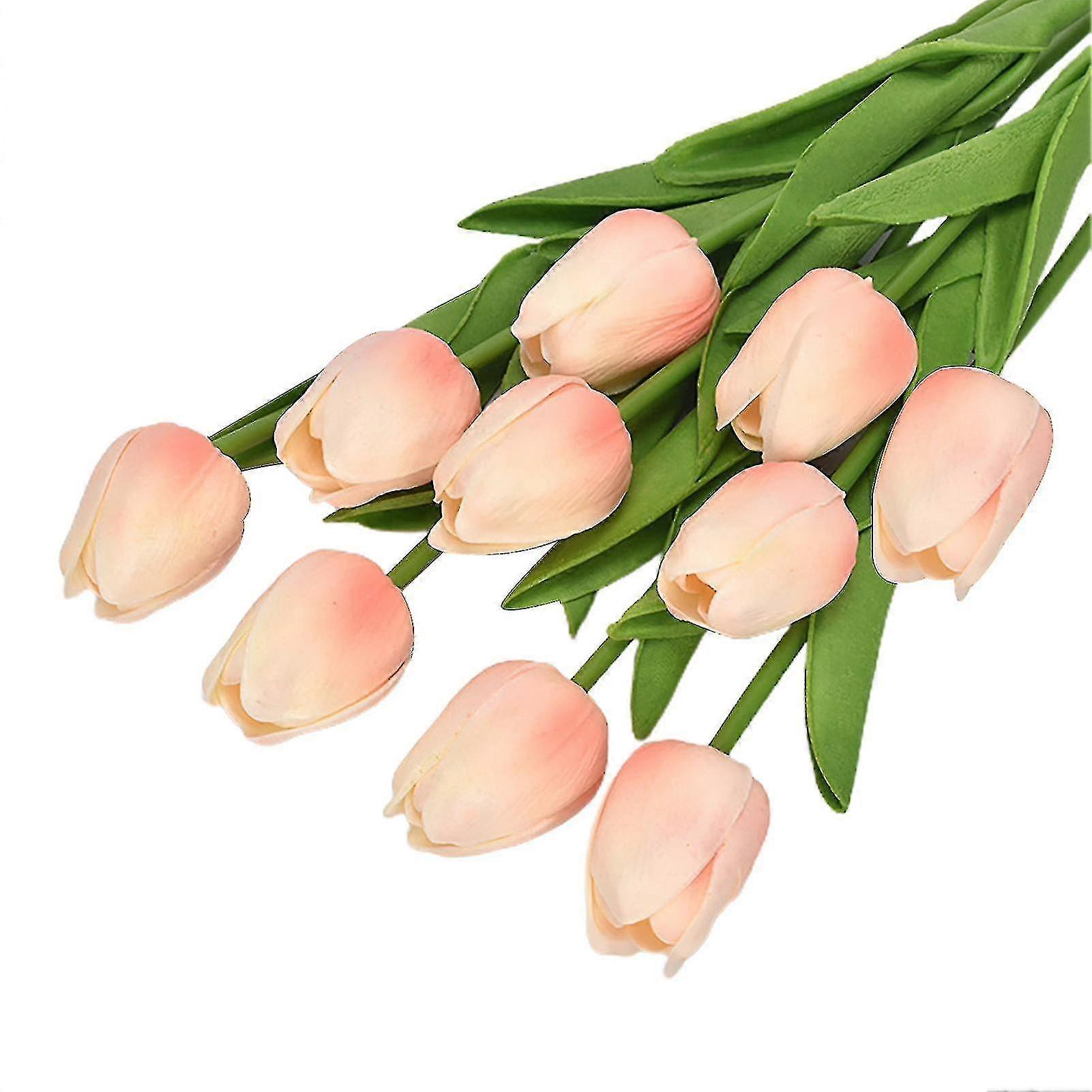 10pcs τεχνητά λουλούδια ευαίσθητα ρεαλιστικά ζωηρόχρωμα διακοσμητικά τεχνητά τουλίπες λουλούδια υποκατάστημα οικιακές προμήθειες-YGWL