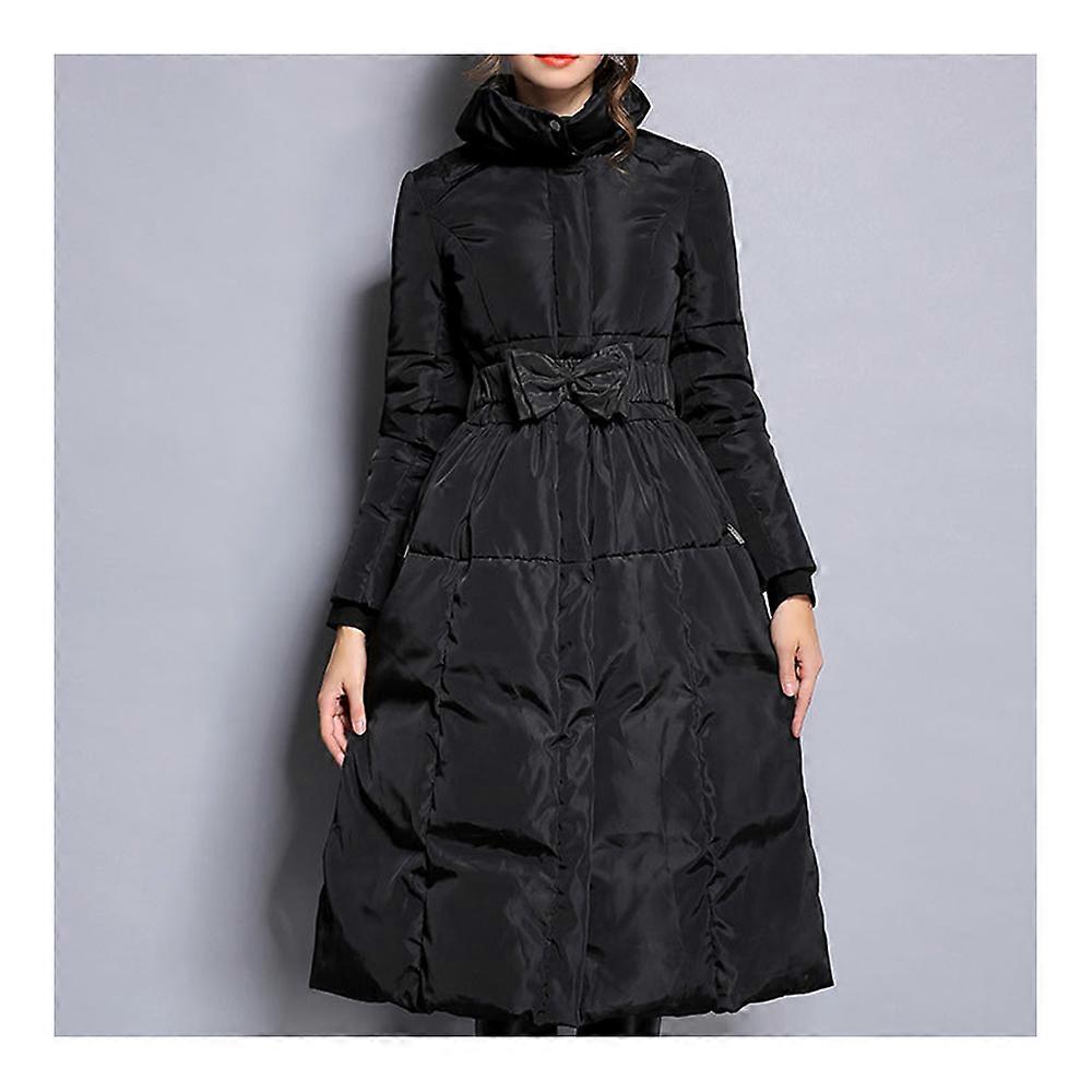 Plus Size Slim Gruby długi puch