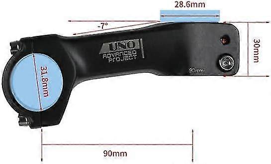 MTB Road Bike Stem -7 Degree Ultralight Aluminum Alloy Handlebar Stem 70-120mm 28.6 * 31.8mm