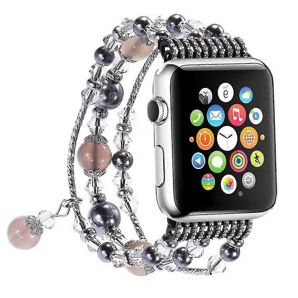 Band Compatible with Apple Watch, Handmade Agate Bracelet Replacement