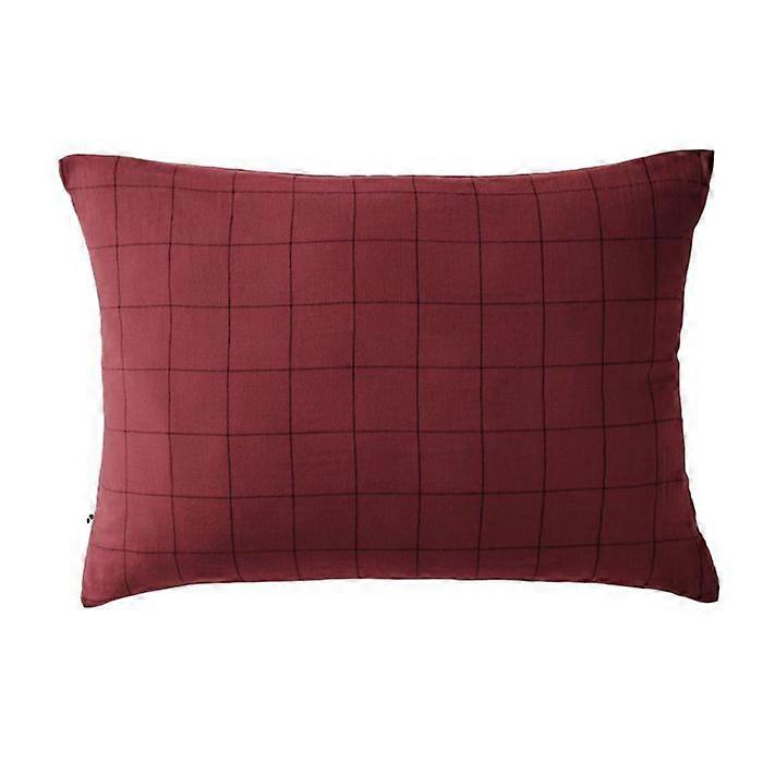 Leffet papillon Gaïa Match Woven-Dyed Pillowcase Large Check Décor 60 x 60 cm & 50 x 70 cm Cotton Ga