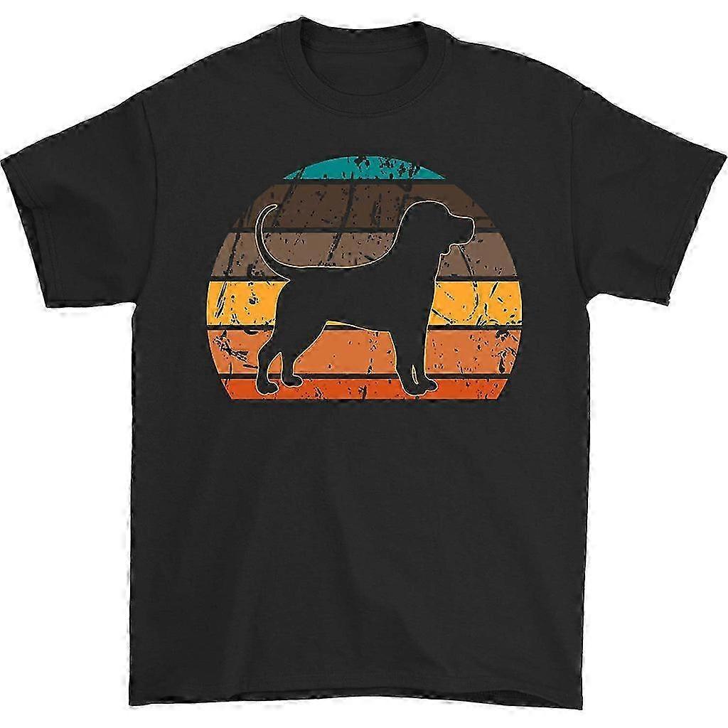 Retro Beagle Silhouette Crew Neck T-paita