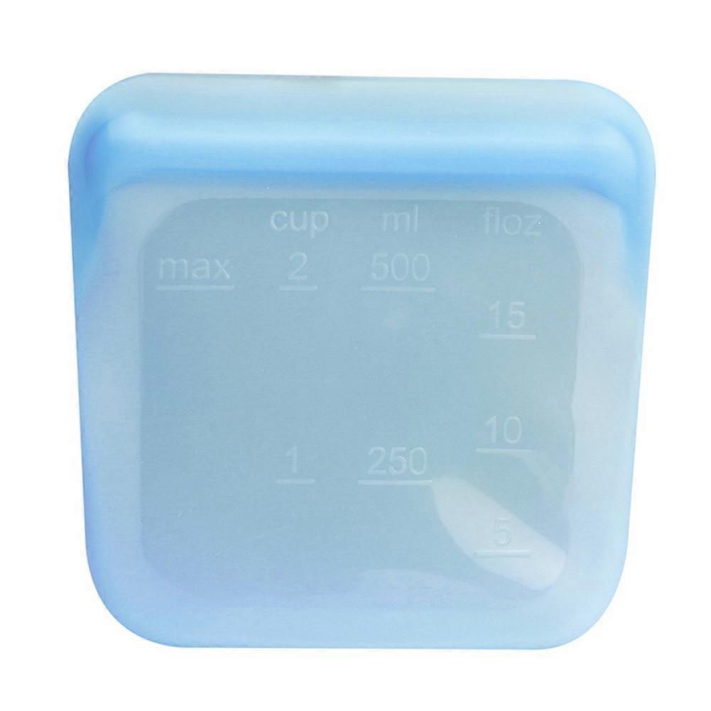 1000Ml Reusable Silicone Storage Bag, Food Storage Container, Microwave and Dishwasher Safe, Leak-F