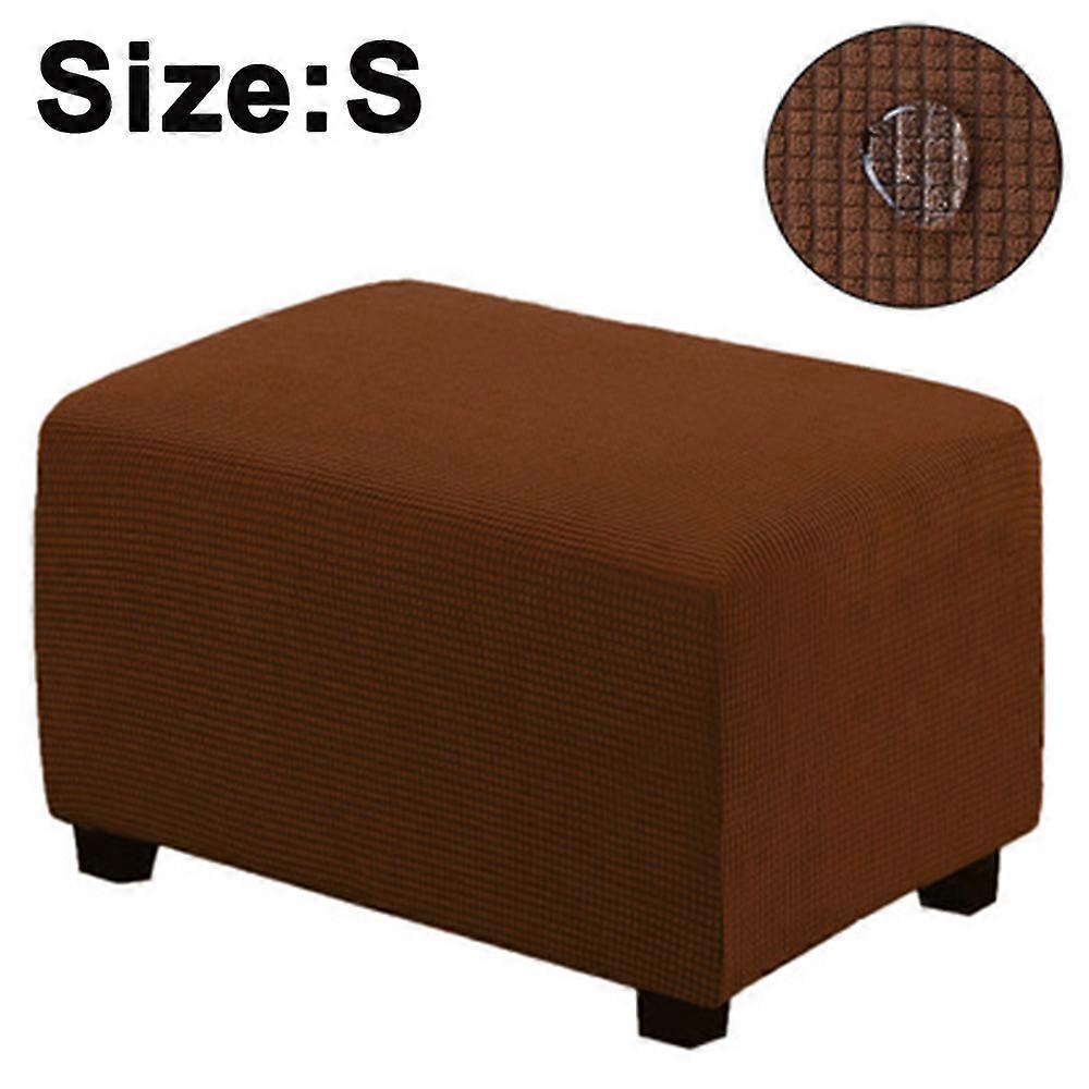 Easy-Going Stretch Otomano Cover dobrável Depósito Banqueta Móvel Protetor Soft Rectangle slipcover com fundo elástico