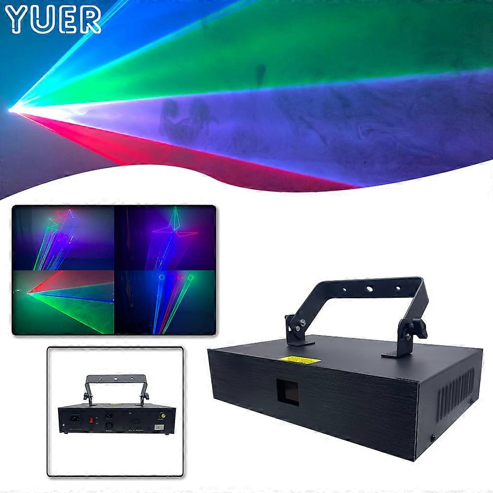 NEW 3W 25Kpps RGB Animation Laser Light DMX512 6/34CH Pattern Scanning Animation Laser Projector DJ Disco Stage Music Party Bar