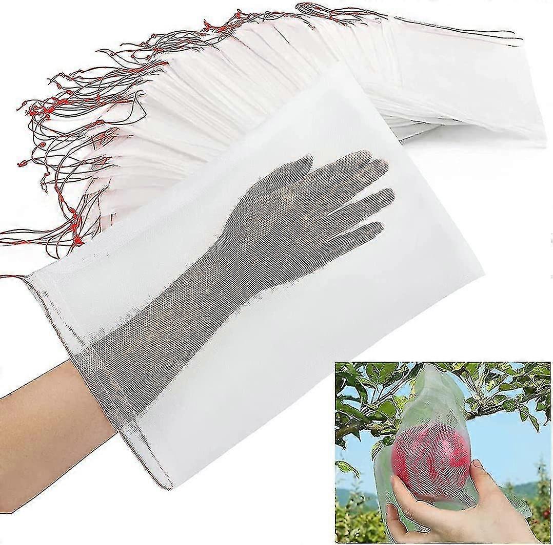 Bird Net Bag Fruit Protection Bag, Mesh Bag With Drawstring Mosquito Net Bag Garden Pest