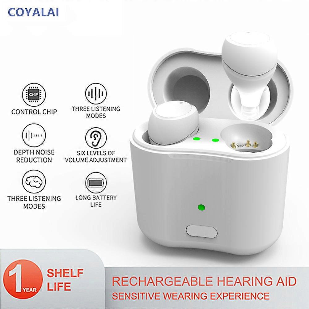 Hearing Aid Rechargeable Inner Ear Type Digital Hearing Device Intelligent Noise Reduction Sound Amplifier For Elderly Deafness