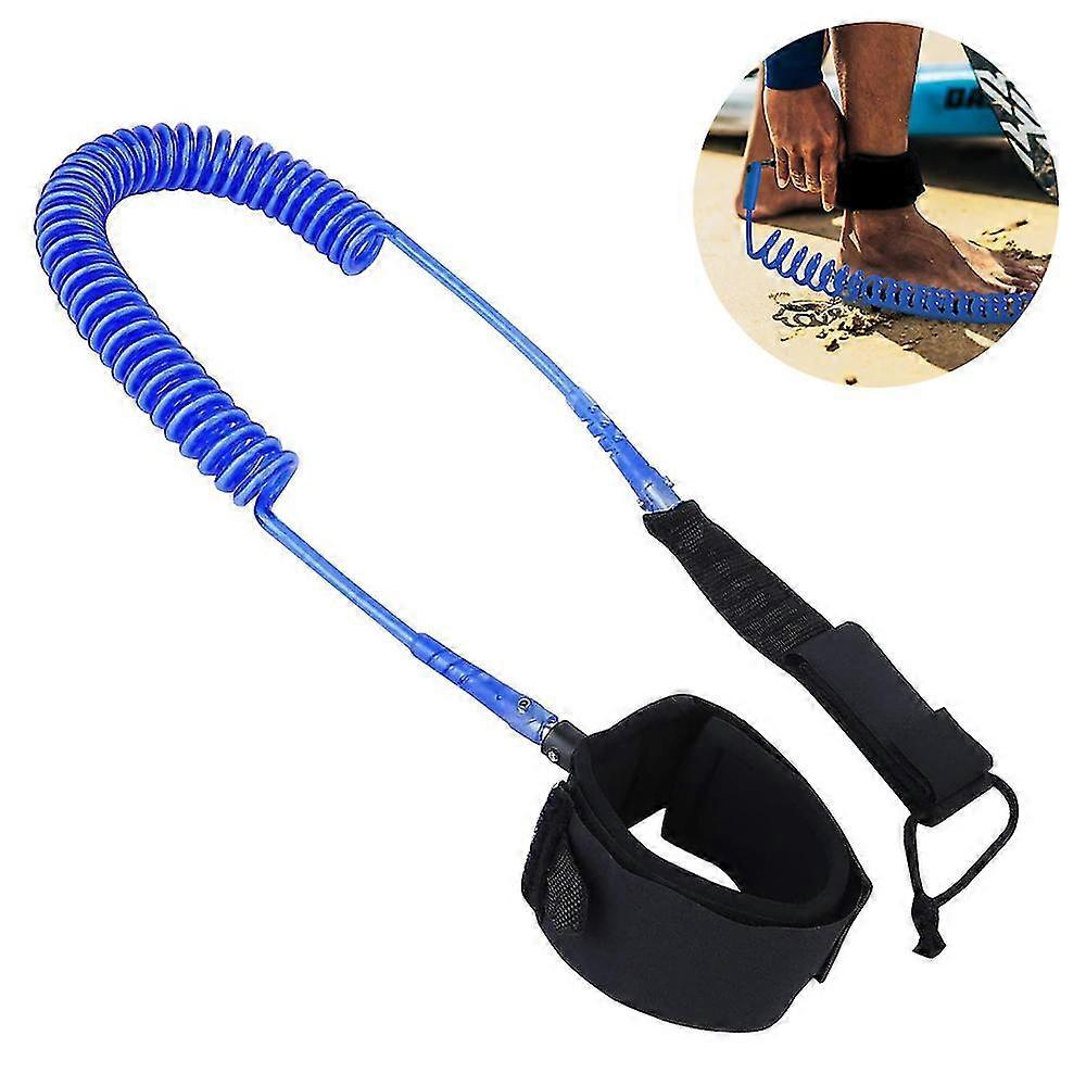 Coiled Sup Leash Premium Design Compatible With Flat & Open Water Stand Up Paddle Board