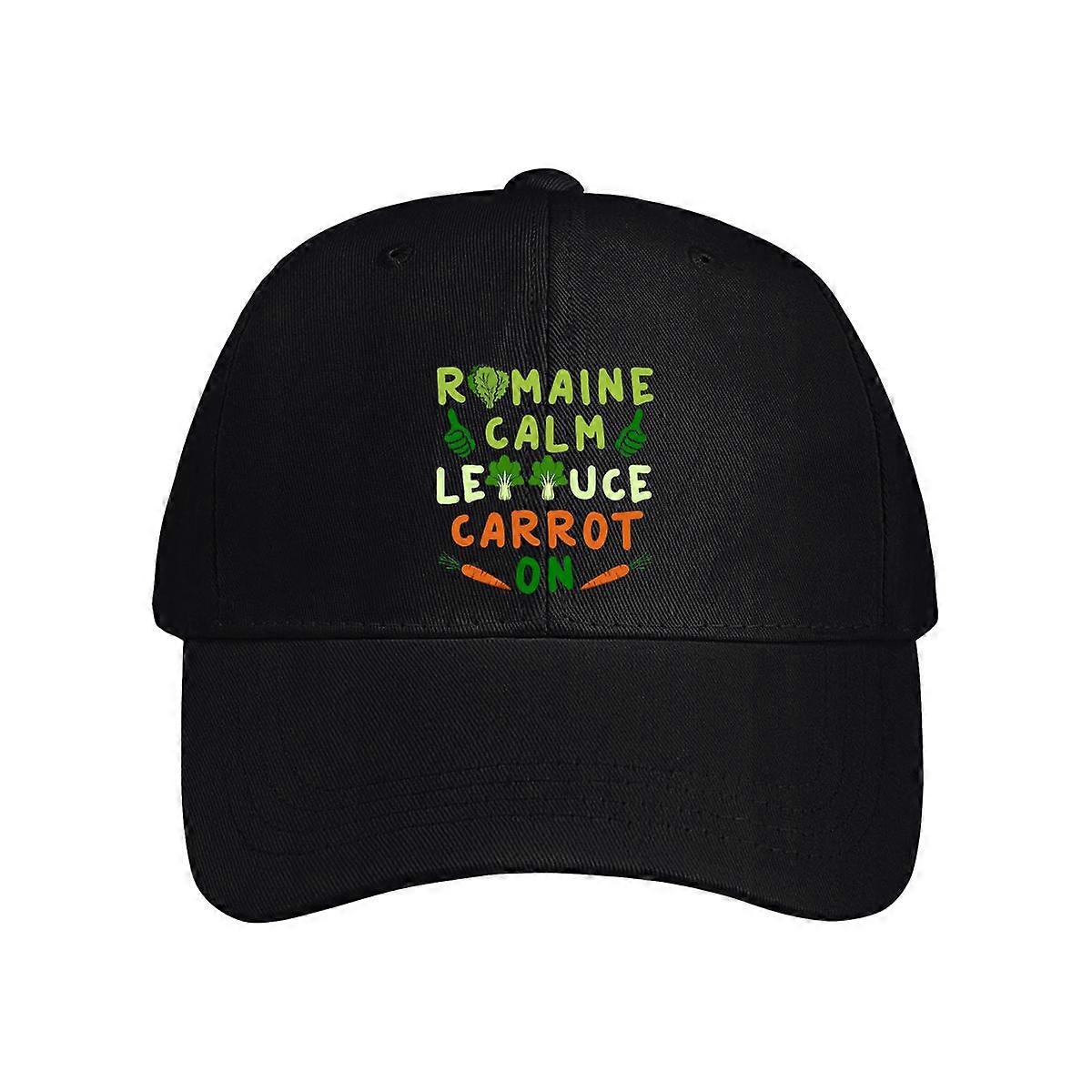 Romaine Calm Lettuce Carrot On Baseball Cap