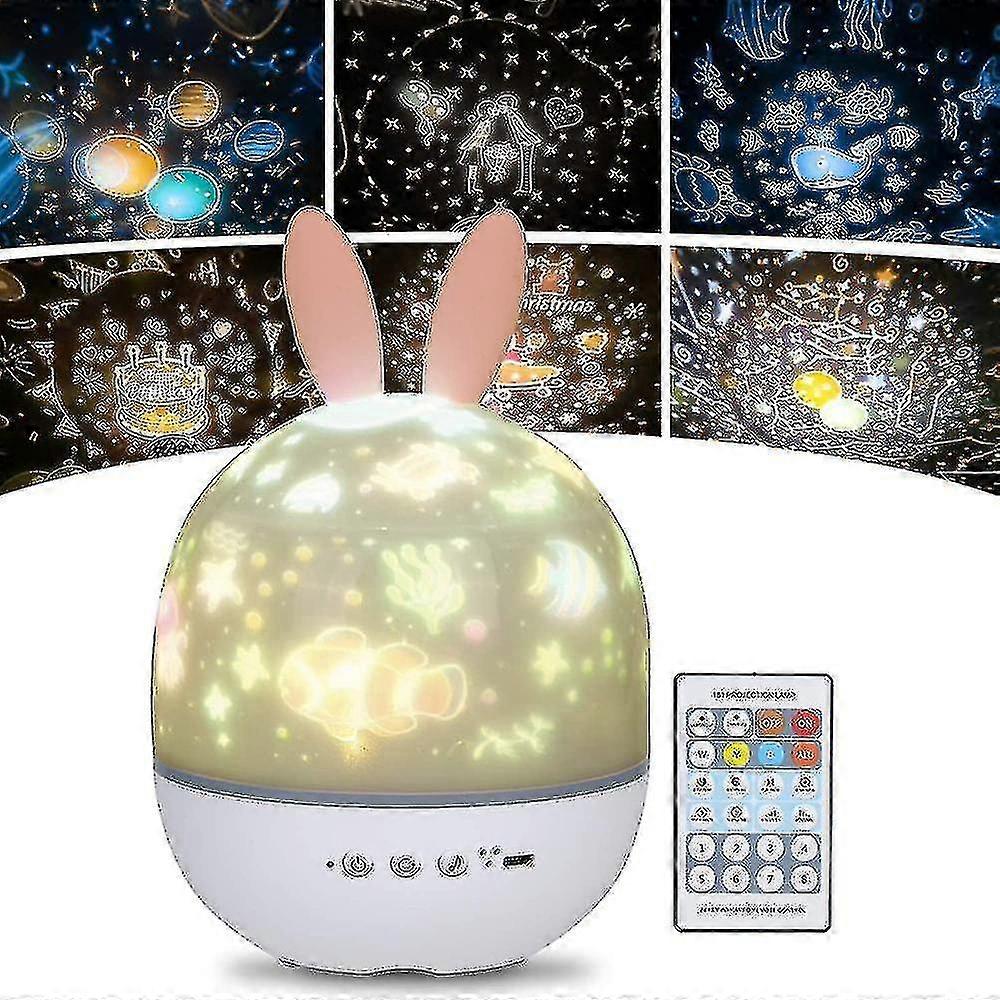 Night Light Child Timer Rotation Lamp Star Projector Musical