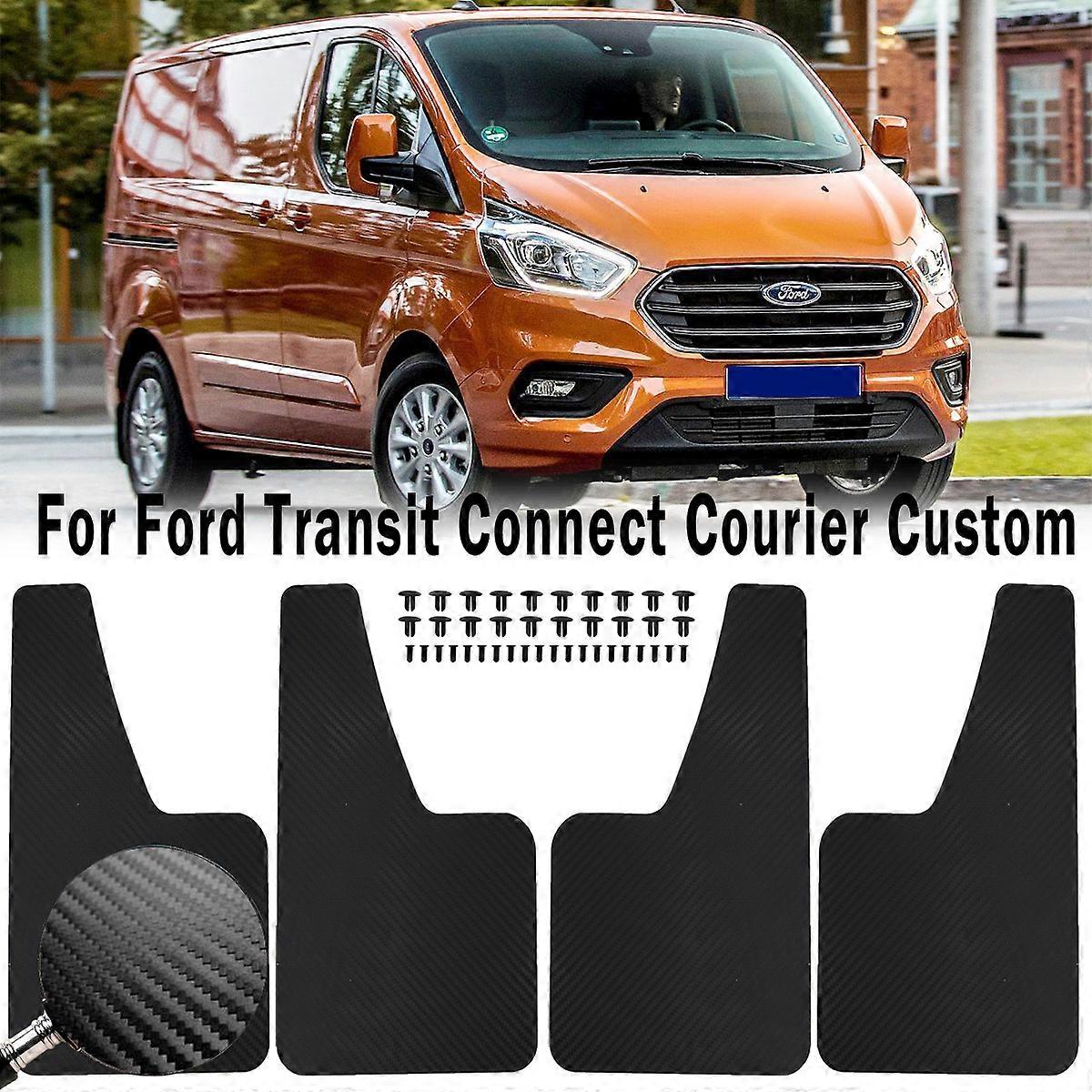Carbon Fiber Mud Flaps Splash Guards For Ford Transit Connect Custom Tourneo MK5 MK6 MK7 MK8 Sport Mudflaps Mudguards E-150 E250