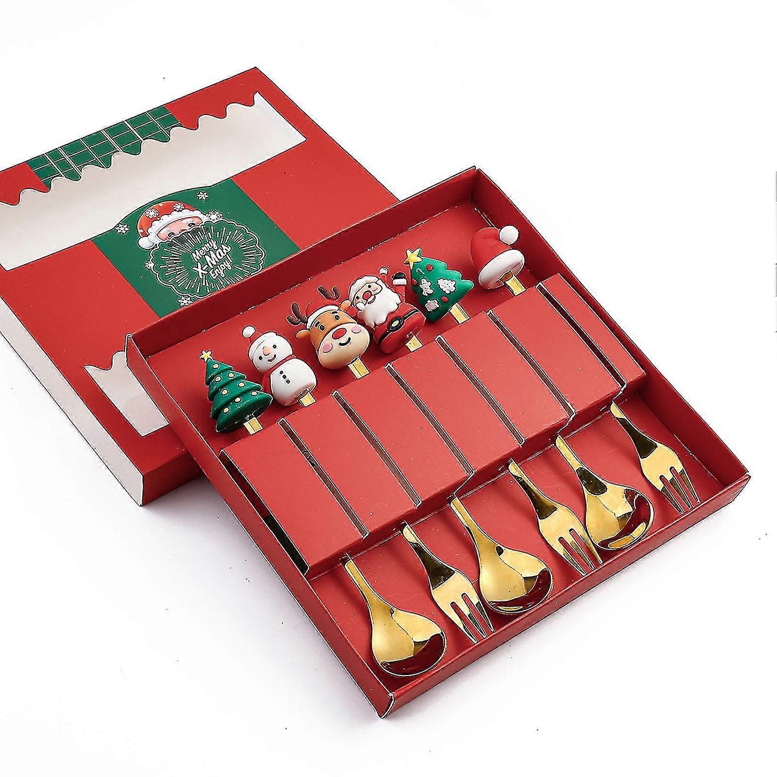 Christmas Flatware Set Classic Xmas Flatware Set Stainless Steel Made Kitchen Tableware L