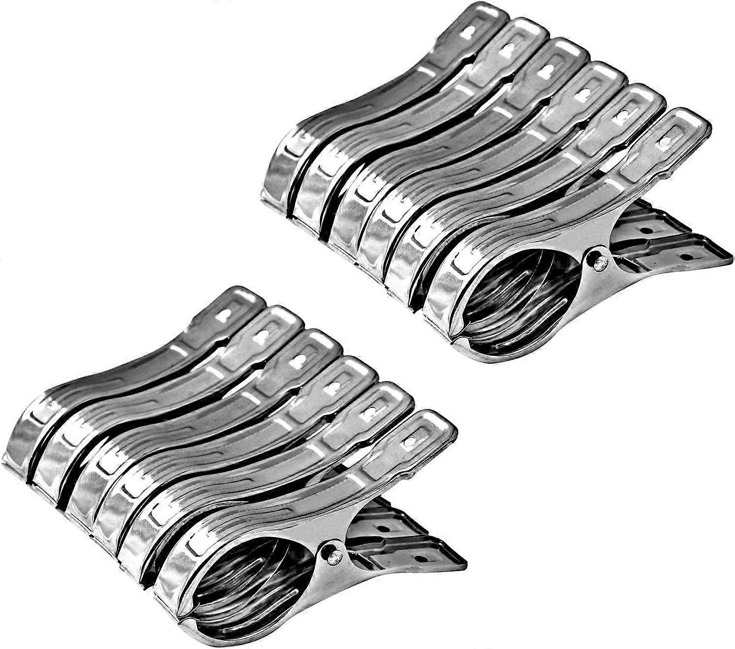 Plastic Clothes Pegs,12PCS Large Pegs,Durable Towel Clips for Beach Towel/Hand Towel/Bath Sheets/Table Cloths and Clothes