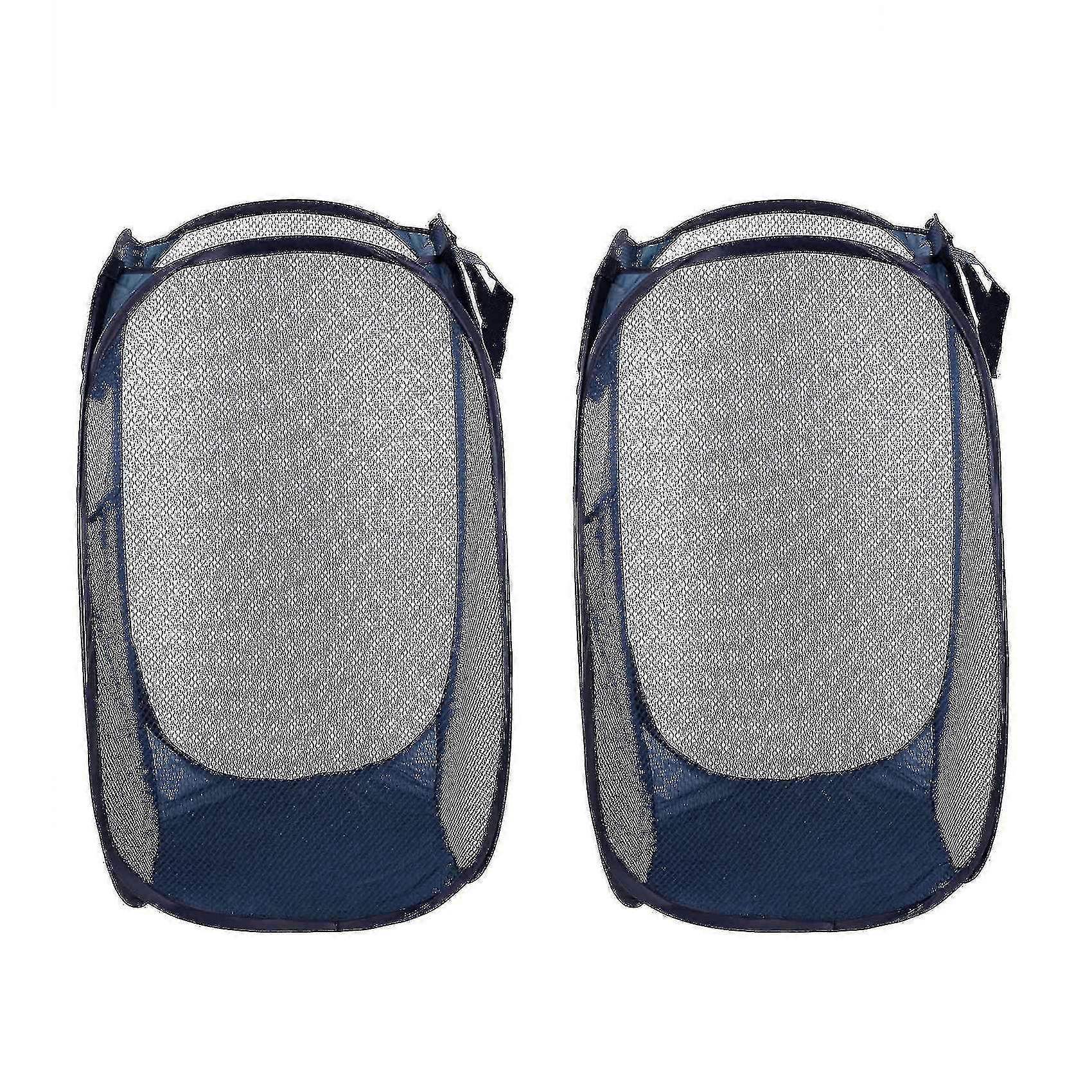 Foldable Pop-up Mesh Laundry Basket - 2pcs