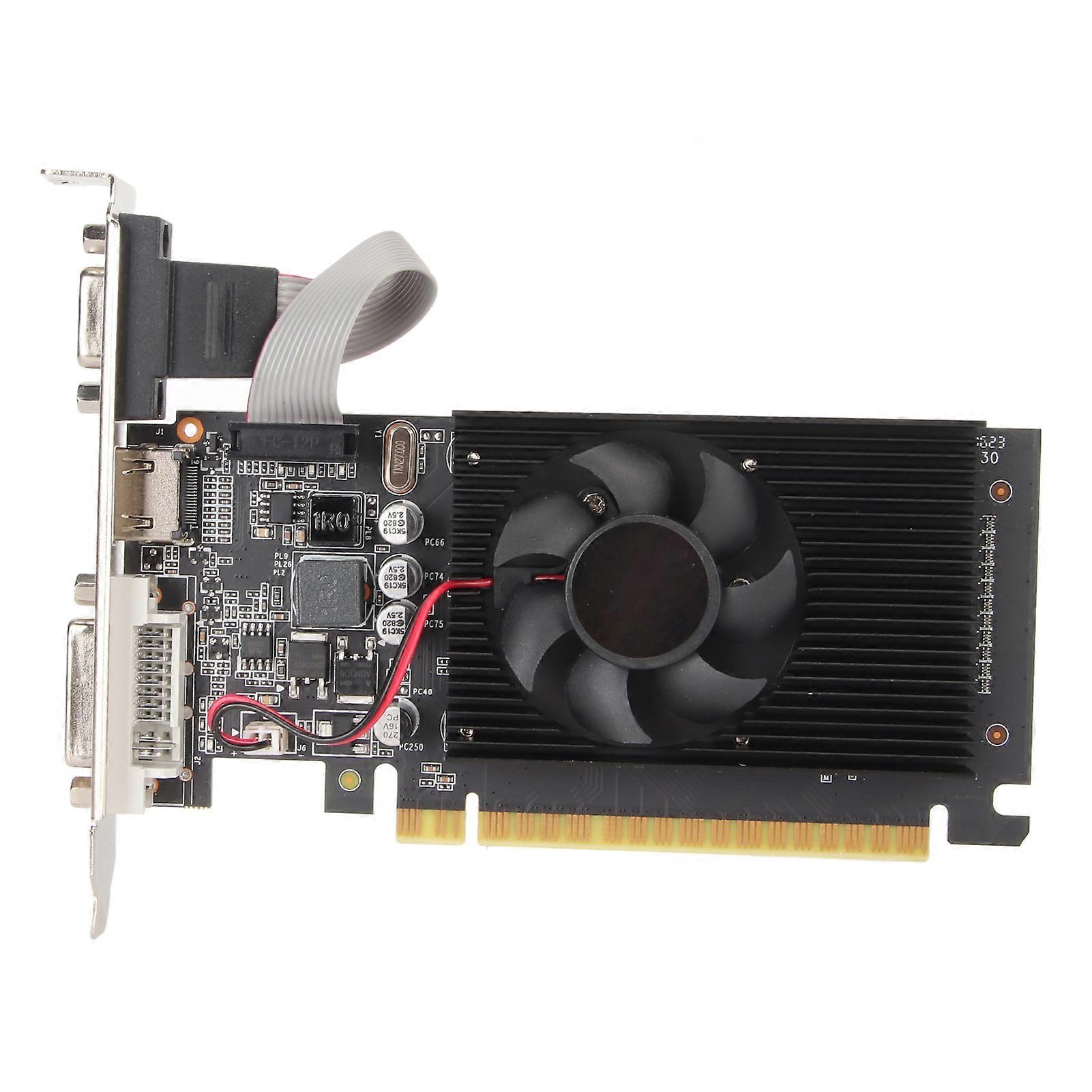 GT610 Graphics Card 2GB 64bit Computer Graphics Card High Definition Multimedia Interface compatible with Computer Desktop