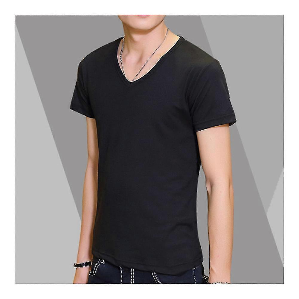 Solid Color Men Short Sleeve T Shirt