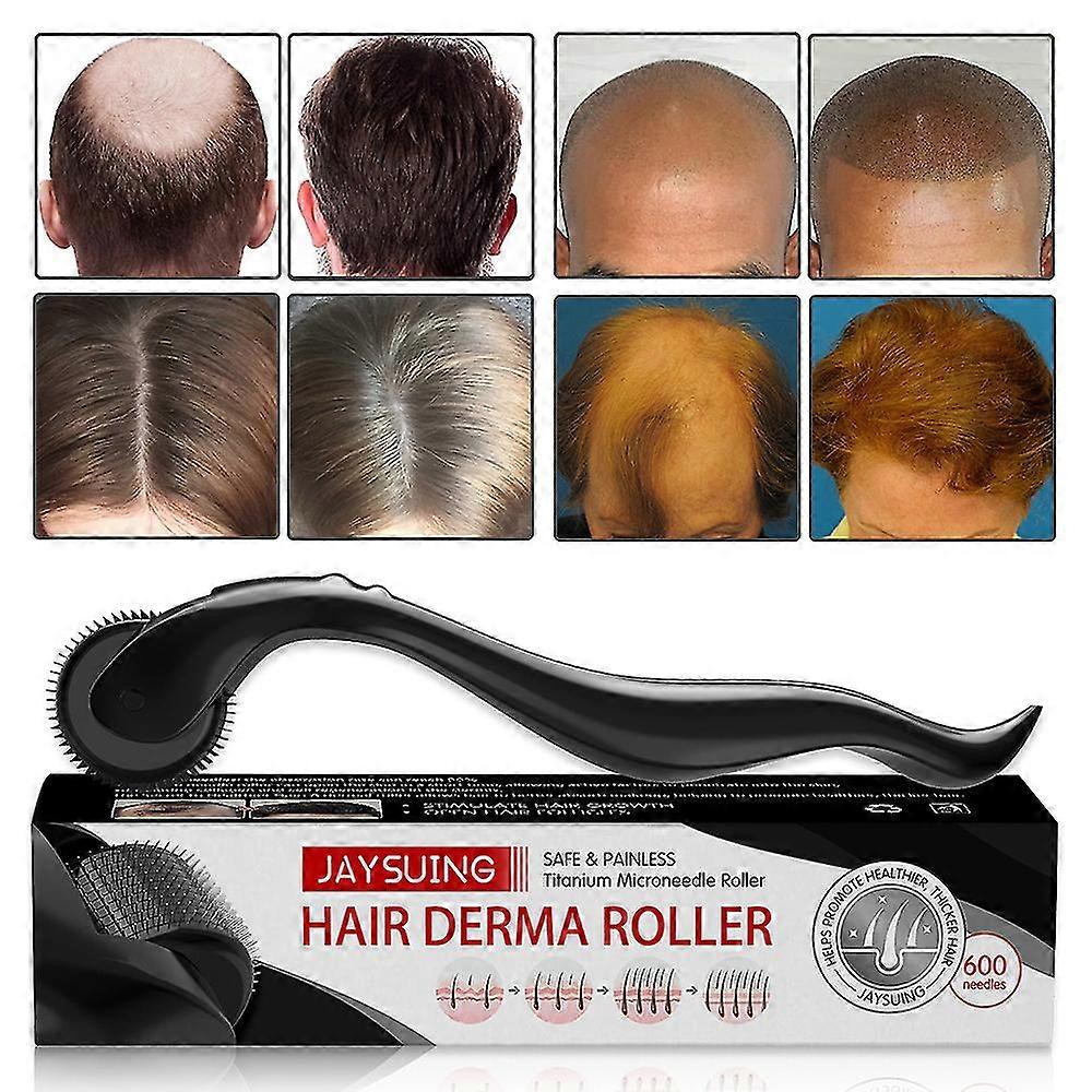 שיער Derma רולר 600 טיטניום מיקרו מחטים רולר התחדשות שיער צמיחת קרקפת מעסה - MXBC