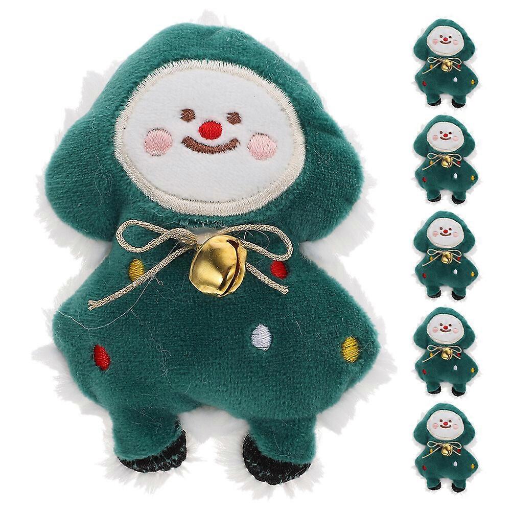 6pcs Christmas Catnip Toy Plush Cat Scratching Toy Pet Cat Biting Toy Stuffed Catnip Kitten Plaything