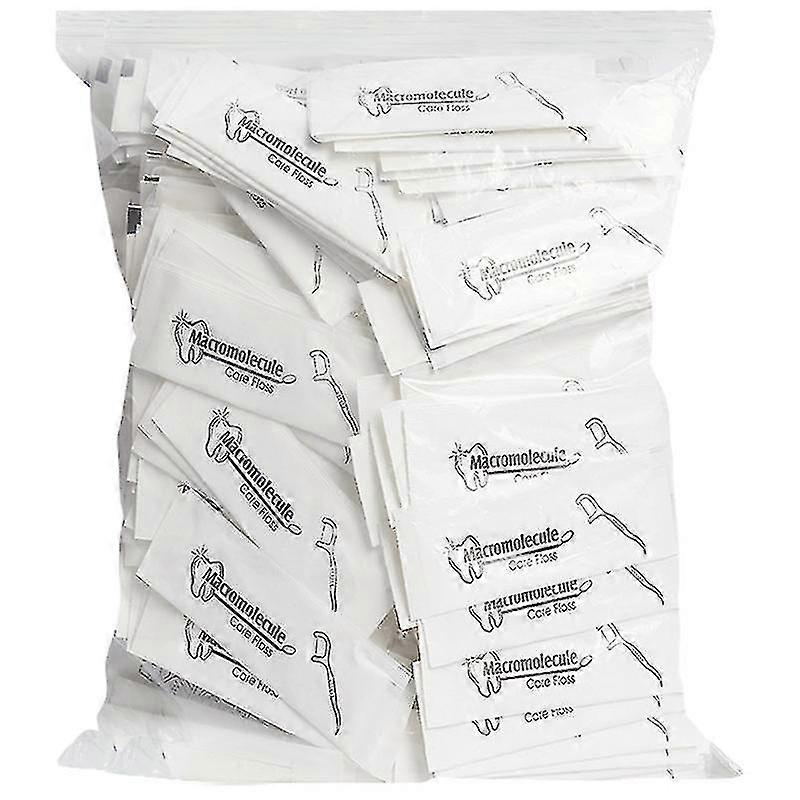 500pcs Dental Floss Stick Dental Floss Emballé individuellement Jetable Floss Stick Floss Pick Line Cy)
