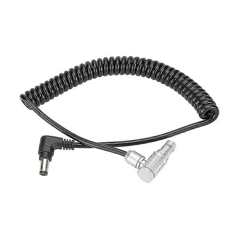 Lanxri Coiled 2 Pin Push-Pull Connector To DC 2.5mm Plug Power Cable For Camera Transmitter