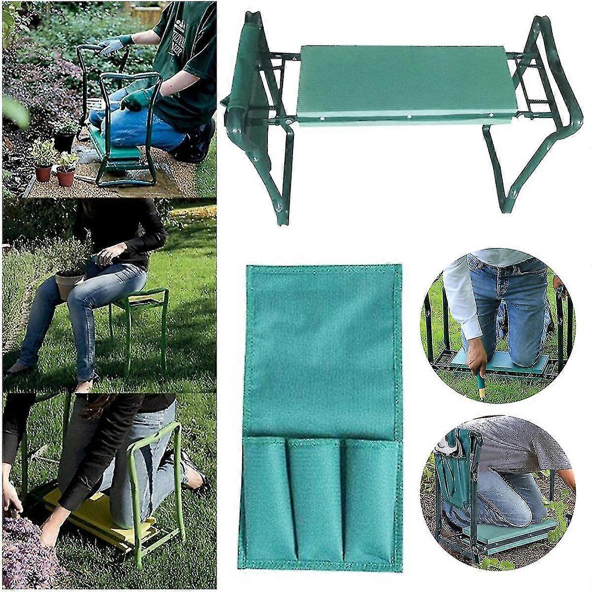 Tragbare Griffe Falten Kniestuhl Outdoor Garten Picknick Bbq Kneepad Hocker Weiche Bank Nur Warpping