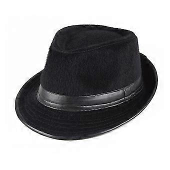 Chapéus de pelúcia vintage para chapéu de jazz ao ar livre para chapéu casual mais velho modelo de chapéu show chapéu