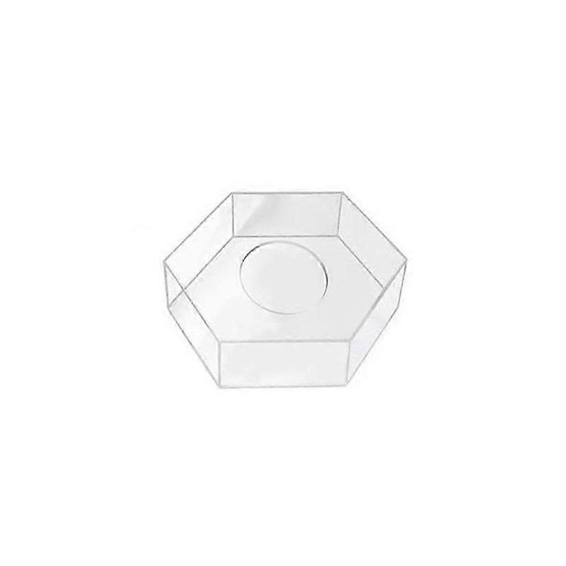 Acrílico Cake Display Board Hexagonal Cake Tray Diy Cake Refillable Board Base Clear Cake Stand Deco