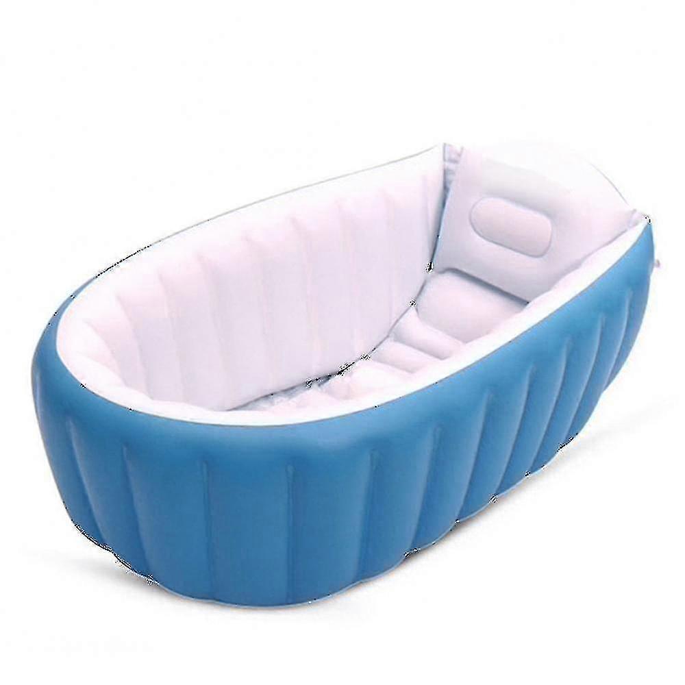 Uppblåsbart badkar bärbart tjockt badbadkar för barn småbarn nyfödd