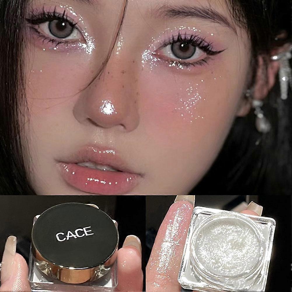 Glitter Sliver Gouden Oogschaduw Gel Make-up Palet Ogen Schaduw
