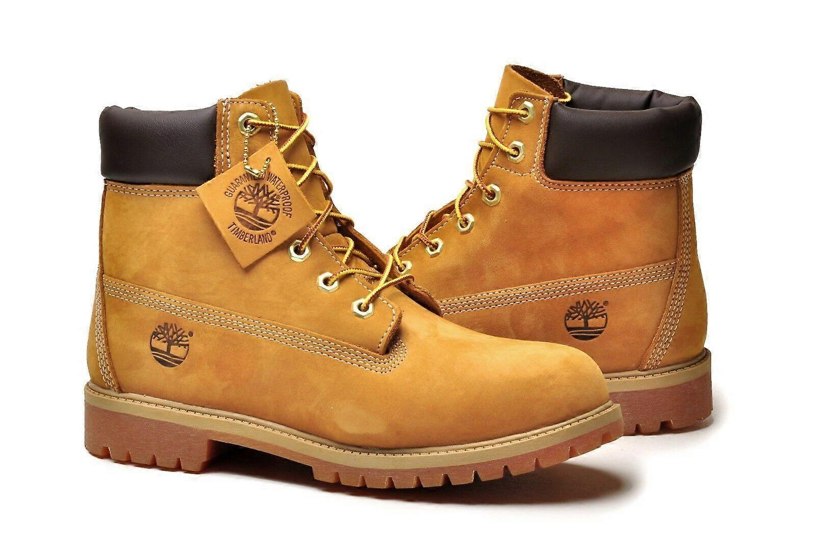 TIMBERLAND Mens 6"" Premium Waterproof Boots Original Yellow Shoes