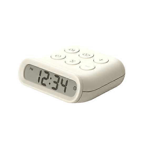 Electronic Alarm Clock with Dual Alarms Snooze Function Backlight Adjustable Volume Battery