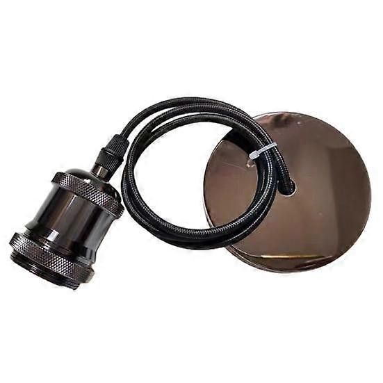 E27 Pendant Light Lamp Cord Kit Hanging Large Screw-in with Socket 1m Cable Fixture Easy Installation