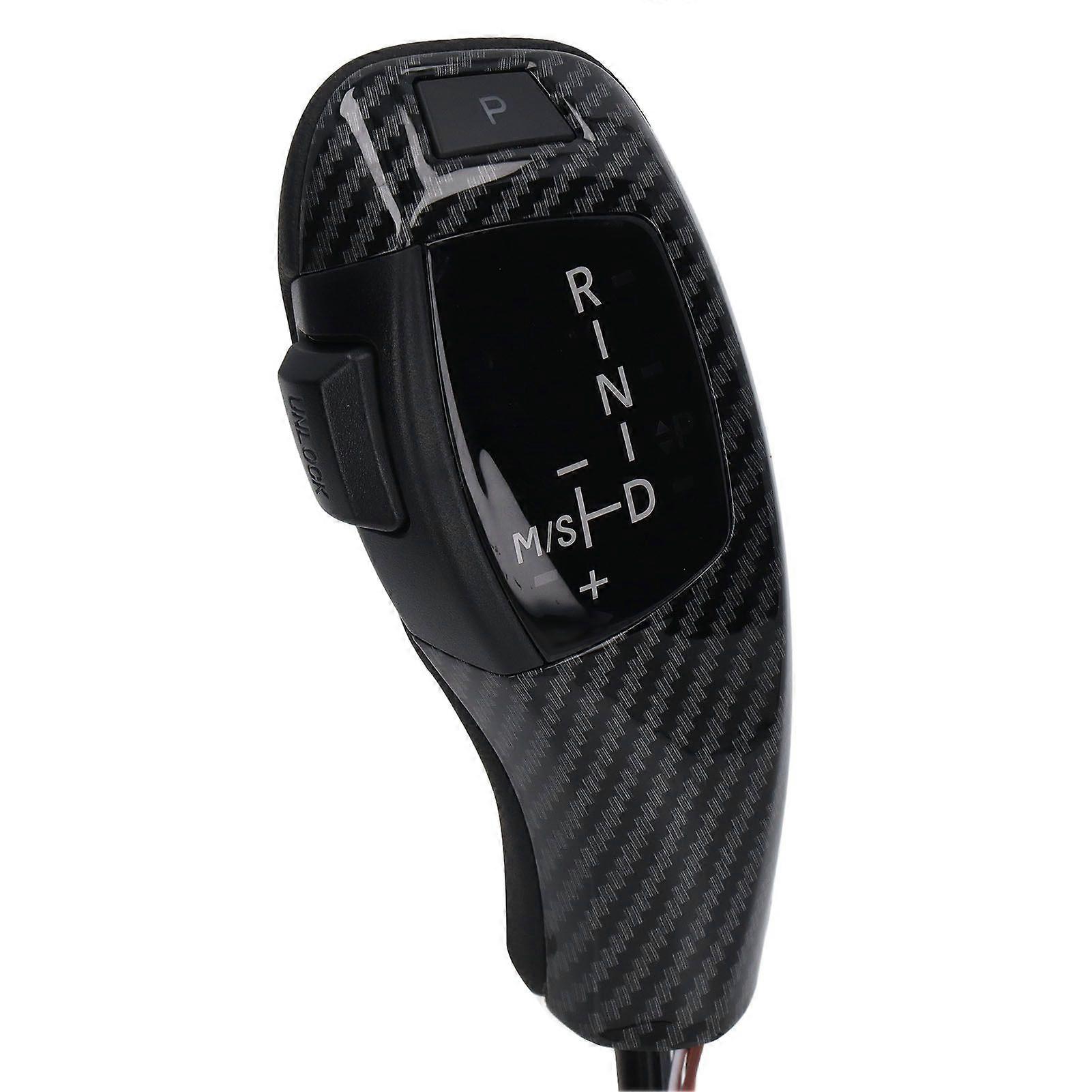 LED Automatic Gear Shift Knob Left Drive Side Red Button Smooth Replacement for X3 E83 20042010 Glossy Black