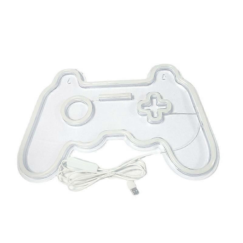 Game console handle backboard LED creative neon game atmosphere decorative light.