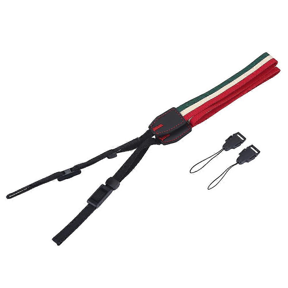 Universal Adjustable Colorful Strip Nylon Camera Shoulder Neck Strap Photography Accessory #1
