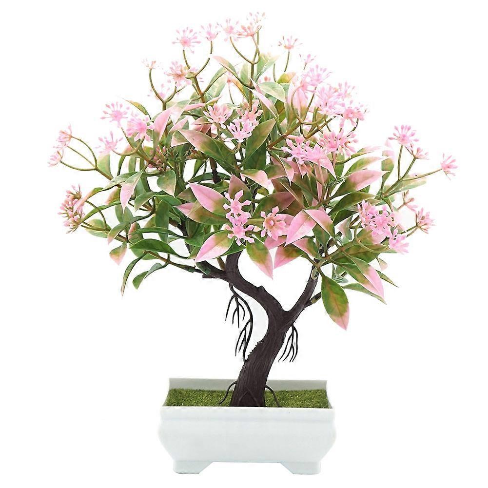 Simulare de flori în ghiveci artificiale Plantă în ghiveci Home Office Decor (roz)