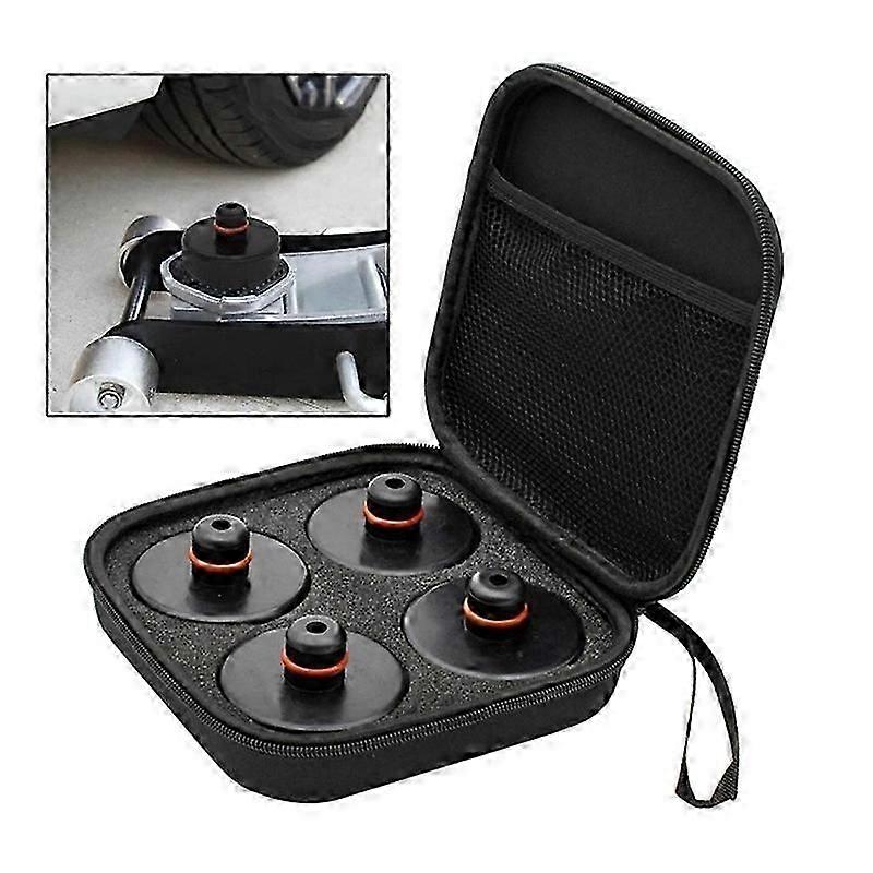 4pcs/set Jack Lift Adapter Jack Point Pad Adapter For Tesla Model 3 Carapplicable To Tesla Model3/y/s/x Chassis Jack Rubber Pad Shock Absorption Anti-