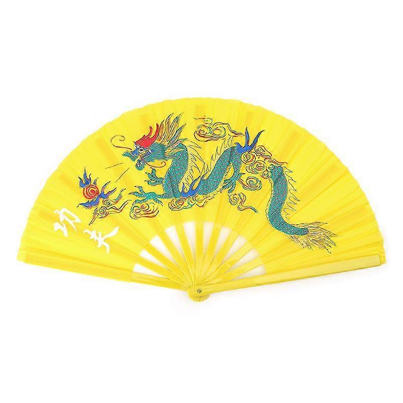 33cm Chinese Traditional Martial Arts Folding Tai Chi Fan Kung Fu Performance