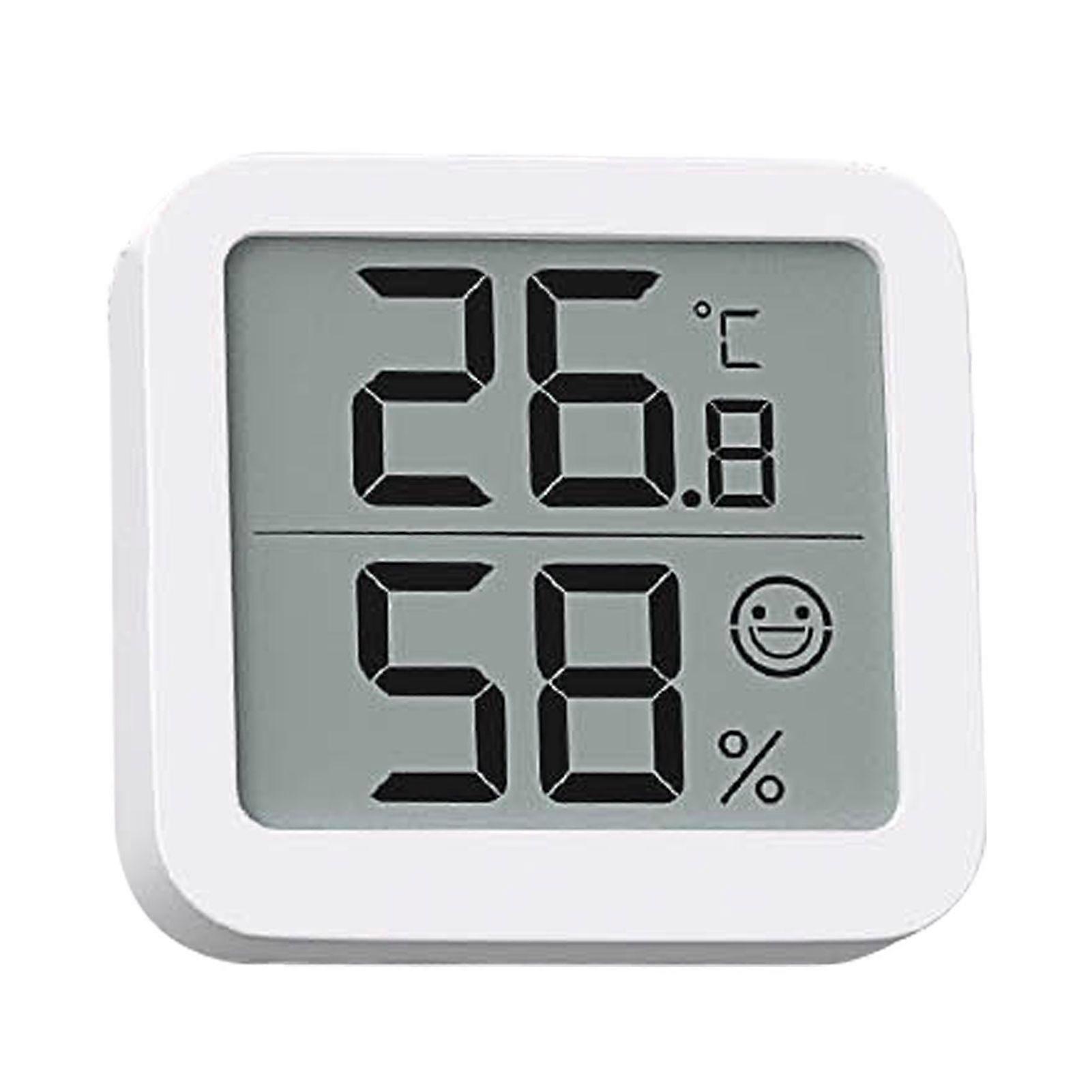 MIIIW S08 LCD Digital Hygrometer Indoor Temperature Humidity Meter Portable Tabletop/Wall-Mounted Room Temperature and Humidity Monitor