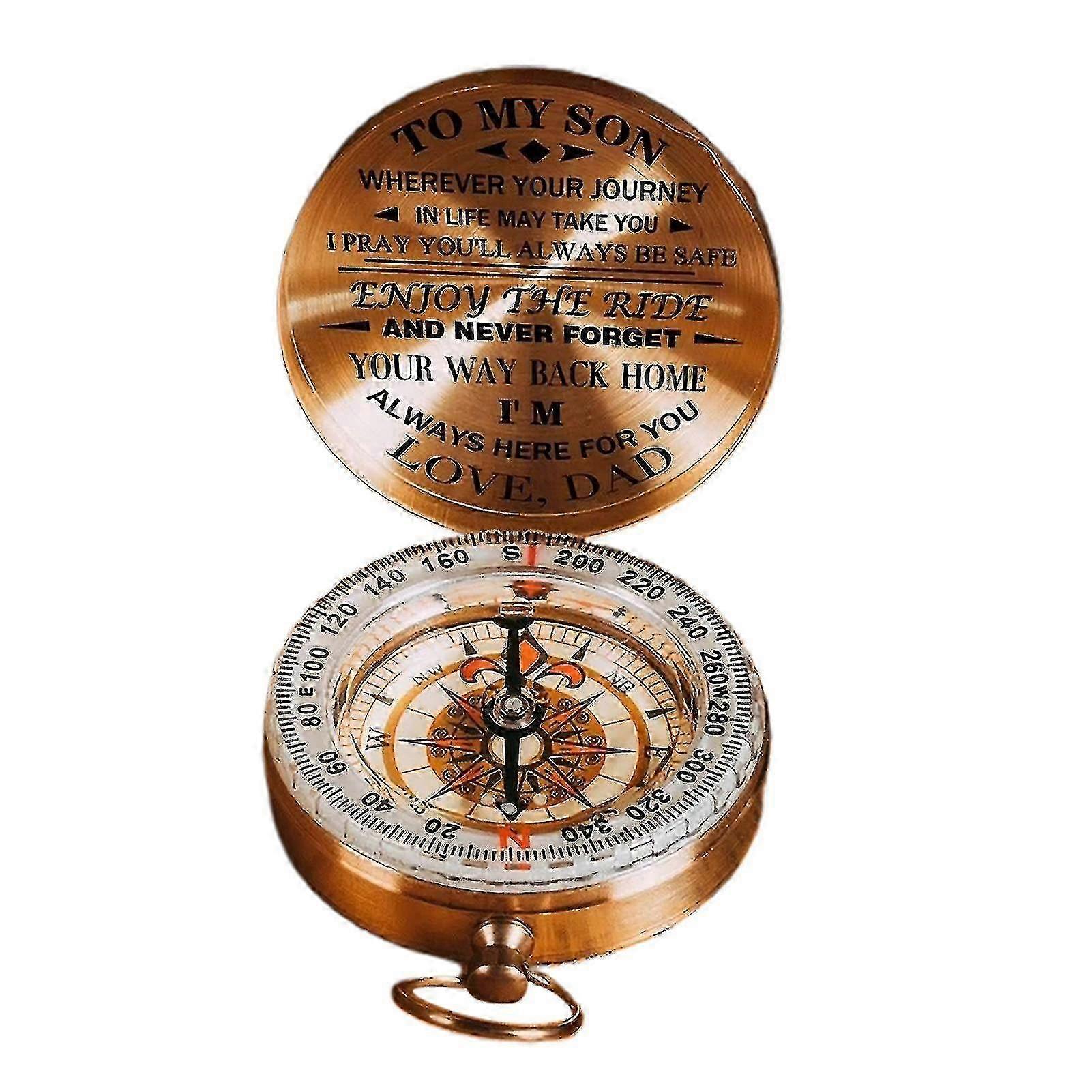 Vintage Copper Compass - Christmas Gift for Son from Dad