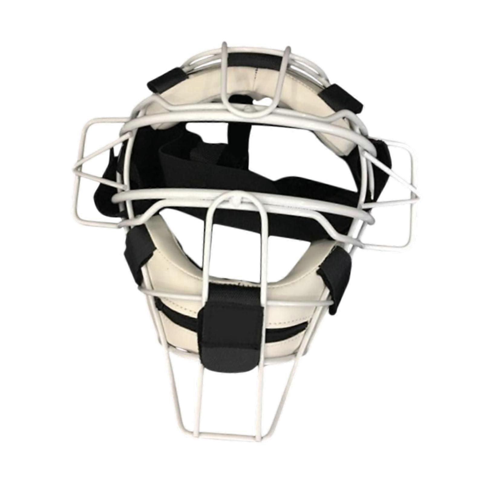 Μπέιζμπολ Catcher Κράνος Softball Κράνος Wide Vision Head Protector Λευκό