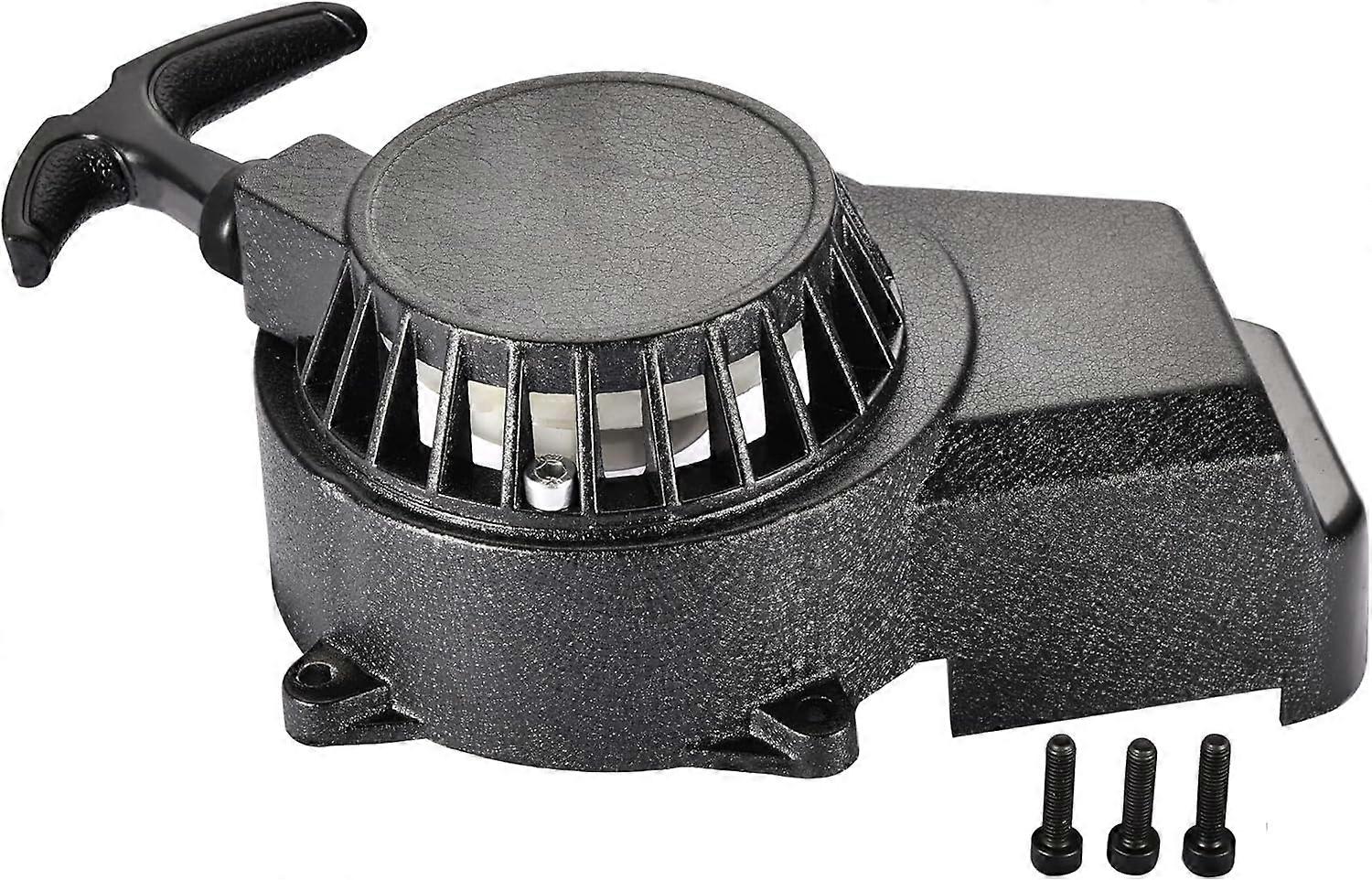 2ストローク47cc49ccポケットバイクダートバイクミニATVエンジンブラックのリコイルプルスターター交換