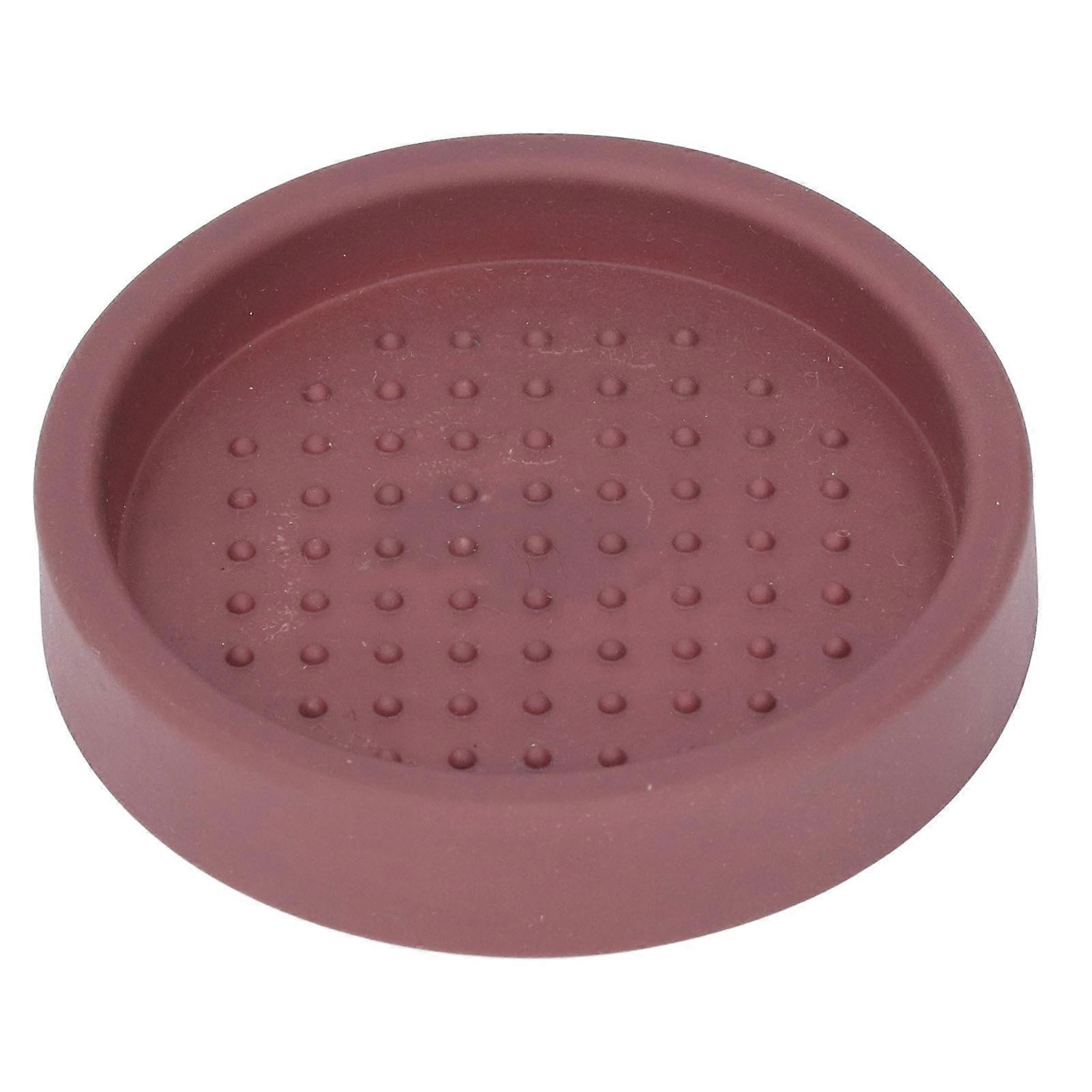 Coffee Tamper Mat Good Protection Compact Anti Slip Round Coffee Powder Pad for Cafe Household
