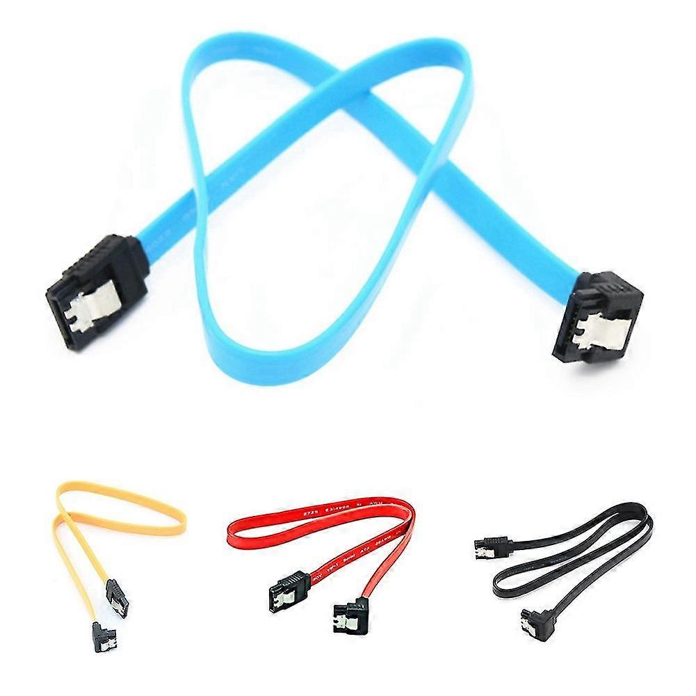 50cm Right Angle Elbow 6Gbps Series ATA SATA 3.0 Data Cable for Hard Disk Drive
