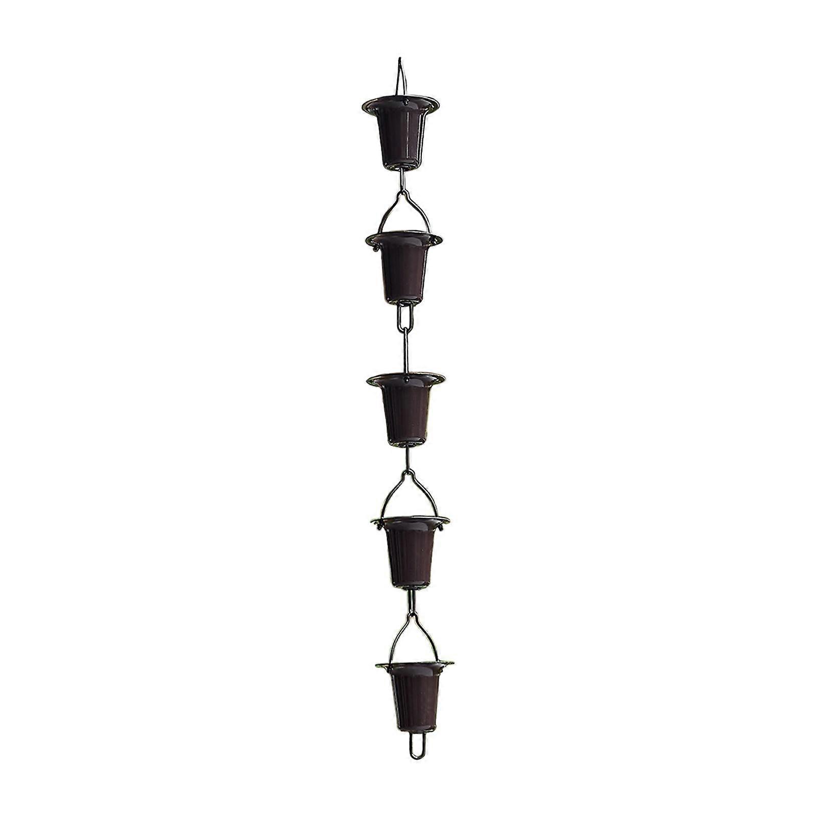 100cm Rain Chain for Gutters Replacement Downspouts Decorative Cups Display