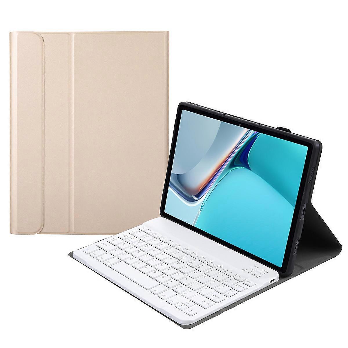 AW11 Super Thin Wireless Bluetooth-compatible Keyboard TPU Inner Case + Leather Protective Case Comp