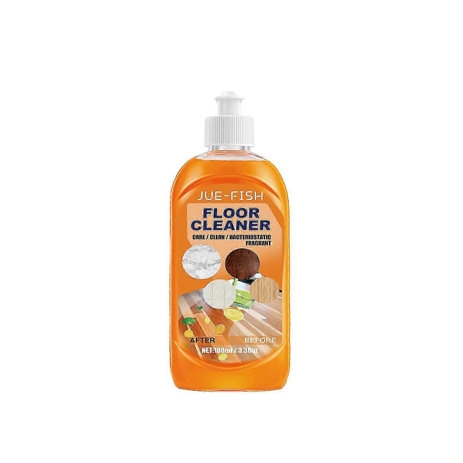 1-3X 100ml Jue-Fish Powerful Decontamination Floor Cleaner Wood Floor Tile Cleaner